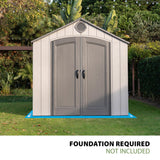 Lifetime Outdoor Storage Shed, 8 x 10 Foot, Gray Lifetime