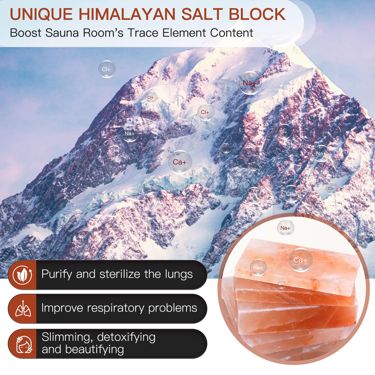 BNEHS Far Infrared Sauna,2-3 Person Home Sauna with Himalayan Salt Brick,Indoor Sauna Spa Room with Rapid Heating,Panoramic Tempered Glass&Oxygen Bar,220V BNEHS