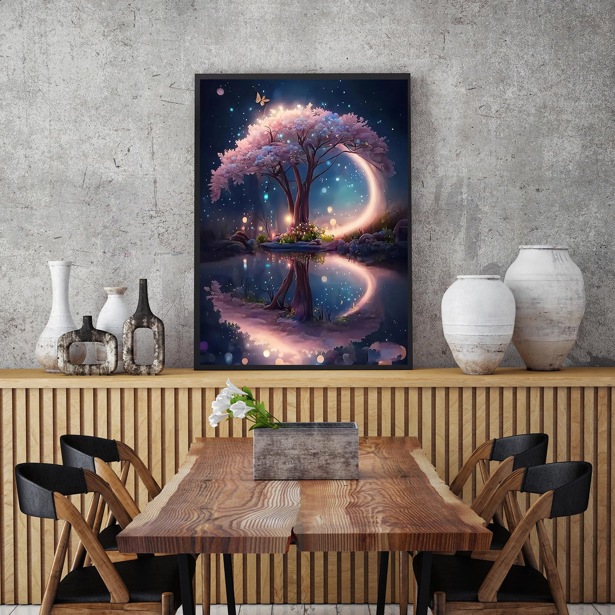 KINPLUB 5D Diamond Painting Kits for Adults, Tree Diamond Art Kits for Beginners, DIY Full Round Drill Paint with Diamond Pictures Gem Art, Home Wall Decor 12 x 16 Inch KINPLUB