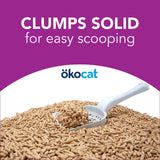 ökocat Less Mess Low Tracking Wood Clumping Cat Litter Mini- Pellets, Unscented, 14.8 pounds - Natural Ingredients, Stops Odor, Clumps Solid, 99% Dust Free, Great for Long-Hair Breeds, All Cats ÖKOCAT