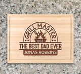 Personalized Cutting Board For Dad Custom Cutting Board Fathers Day Chopping Board Wood Engraved Butcher Cutting Board TEEAMORE