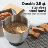 Hamilton Beach 6 Speed Electric Stand Mixer with Stainless Steel 3.5 Quart Bowl, Planetary Mixing, Tilt-Up Head, 300W Motor, Black (63325) Hamilton Beach