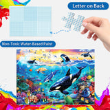 100 Piece Puzzles for Kids Ages 6-8 8-10 - Killer Whales Orca - 100 Piece Jigsaw Puzzle for Senior Ocean Jigsaw Puzzle for Toddler Children Learning Educational Puzzles Toys for Boys and Girls Jeacirio