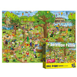 Antelope - 500 Piece Large Format Jigsaw Puzzle for Adults, Dog Park Jigsaw Puzzles 500 Pieces, Large Pieces, No Dust Puzzles for Senior Citizen, 500 PC, Non-Glare Finish, Interlock Smoothly ANTELOPE