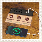 63" H Dresser for Bedroom with 10 Drawers, Fabric Dresser with Charging Station and LED Lights,Dressers & chests of Drawers with Open Shelves for Bedroom, Entryway, Rustic Brown EnHomee