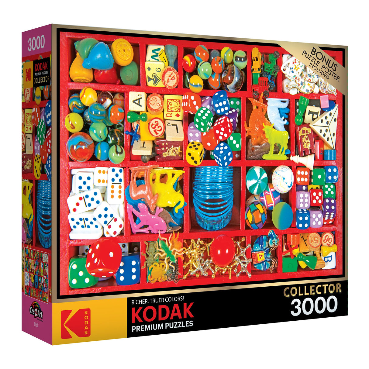 RoseArt - Kodak Premium - Vintage Toy Box - 3000 Piece Jigsaw Puzzle for Adults RoseArt
