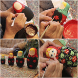 Unpainted Nesting Dolls - DIY 7 Matryoshka Nesting Dolls Blank - DIY Unfinished Blank Doll for Paint Gifts - Make Your Own Doll MATRYOSHKA&HANDICRAFT