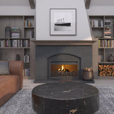 Pearl Mantels ARYB72418 Tasteful and Simple Wood Mantel Shelf, 72", Unfinished Pearl Mantels