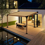 15° Slanted Pergola Brackets Kit for 4" x 4" Wood Pergola, Wall Mount Roof Pergola Bracket Kit, for Gazebo, Pergolas, Wood Stand Sheds, Metal Gazebo Kits - with Screws Riyhch