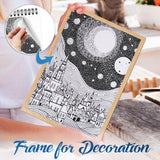 NETHOUSE Starry Nightism Coloring Book for Adults Relaxation & Stress Relief, 30 Coloring Pages of Whimsical Celestial Nights, Dreamy Nightscapes, Celestial Patterns, Cosmic Art NETHOUSE