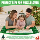 CODACE Puzzle Table with Drawers - 1500 Pieces Folding Puzzle Tables for Adults, Tilting Jigsaw Puzzles Board with Sorting Trays, Table with Adjustable Height Legs and Wheels，Present for Puzzles Lover CODACE