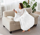 Utopia Bedding Fleece Blanket Throw Size White 300GSM Luxury Blanket for Couch Sofa Bed Anti-Static Fuzzy Soft Blanket Microfiber (60x50 Inches) Utopia Bedding