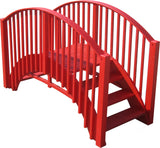 SamsGazebos Imperial Japanese Wood Garden Bridge 8 ft SamsGazebos
