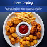 Elite Gourmet EDF-401T Electric 4.5 Qt. / 17 Cup Immersion Deep Fryer 3-Baskets, 1700-Watt, Timer Control Adjustable Temperature, Lid with Viewing Window and Odor Free Filter Elite Gourmet