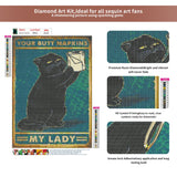 FORLAND Cat Diamond Painting Kits for Adults Beginners - 5D DIY Full Drill Diamond Kits Painting Crafts for Home Wall Decor, Diamond Art Kits,12x16inch (cat 4) FORLAND
