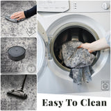 Hallway Runner Rug Washable Carpet: 2x6 Non Slip Vintage Rug with Rubber Backing Long Floor Mat for Kitchen Laundry Entryway Bathroom (Grey, 2'x6') KINOGIC