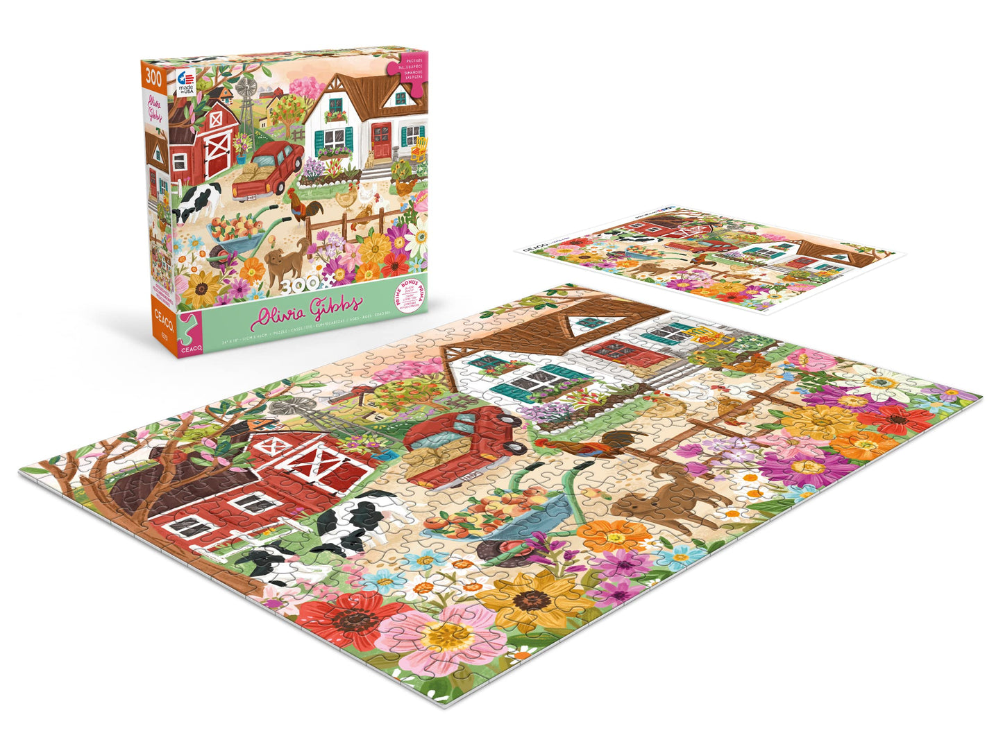 Ceaco - Olivia Gibbs - Farm Life - 300 Piece Jigsaw Puzzle