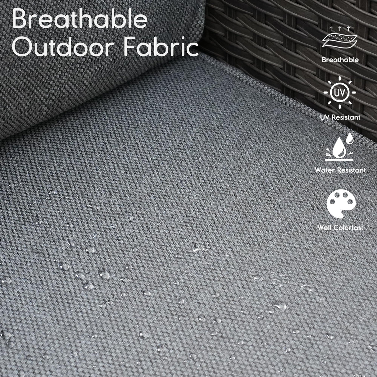 HOOOWOOO Patio Outdoor Sectional Furniture Sofa Set with Fire Pit Table,11 Piece L Shaped Wicker Couch Set with Swivel Chairs,Modern 8 Persons Summer Patio Conversation Set(Charcoal Gray) HOOOWOOO