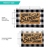 MUBIN Cotton Buffalo Plaid Rug 27.5 x 43 Inches Black and White Check Rugs Hand-Woven Indoor or Outdoor Rugs for Layered Door Mats Washable Carpet for Front Porch, Kitchen, Farmhouse, Entryway MUBIN
