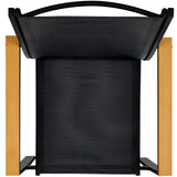 Best Choice Products 4-Piece Outdoor Textilene Patio Conversation Set, Backyard Furniture w/Loveseat, Coffee Table, Steel Frame - Black/Black Best Choice Products