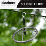 Slackers Ninja-Spinner Wheel - Outdoor Ninja Warrior Training Equipment for Kids - Easily Attaches to Your Ninjaline Obstacle Course - The Prefect Addition to Your Outdoor Play Equipment! Slackers