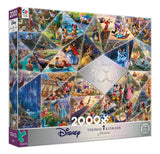 Ceaco - Disney's 100th Anniversary - Thomas Kinkade - 100th Anniversary Collage - 2000 Piece Jigsaw Puzzle, 38 x 26 Ceaco