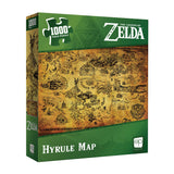 The Legend of Zelda Hyrule Map 1,000 Piece Jigsaw Puzzle | Collectible Puzzle Featuring Stylized Hyrule Map from The Legend of Zelda Video Games | Officially Licensed Nintendo Merchandise USAOPOLY
