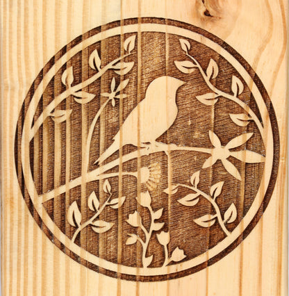 Sunrise Wood Store Bird Engraved Handmade Wooden Urn, Memorial Keepsake Urns for Human Ashes Adult Male/Female - Wooden Decorative Urn for Human-
