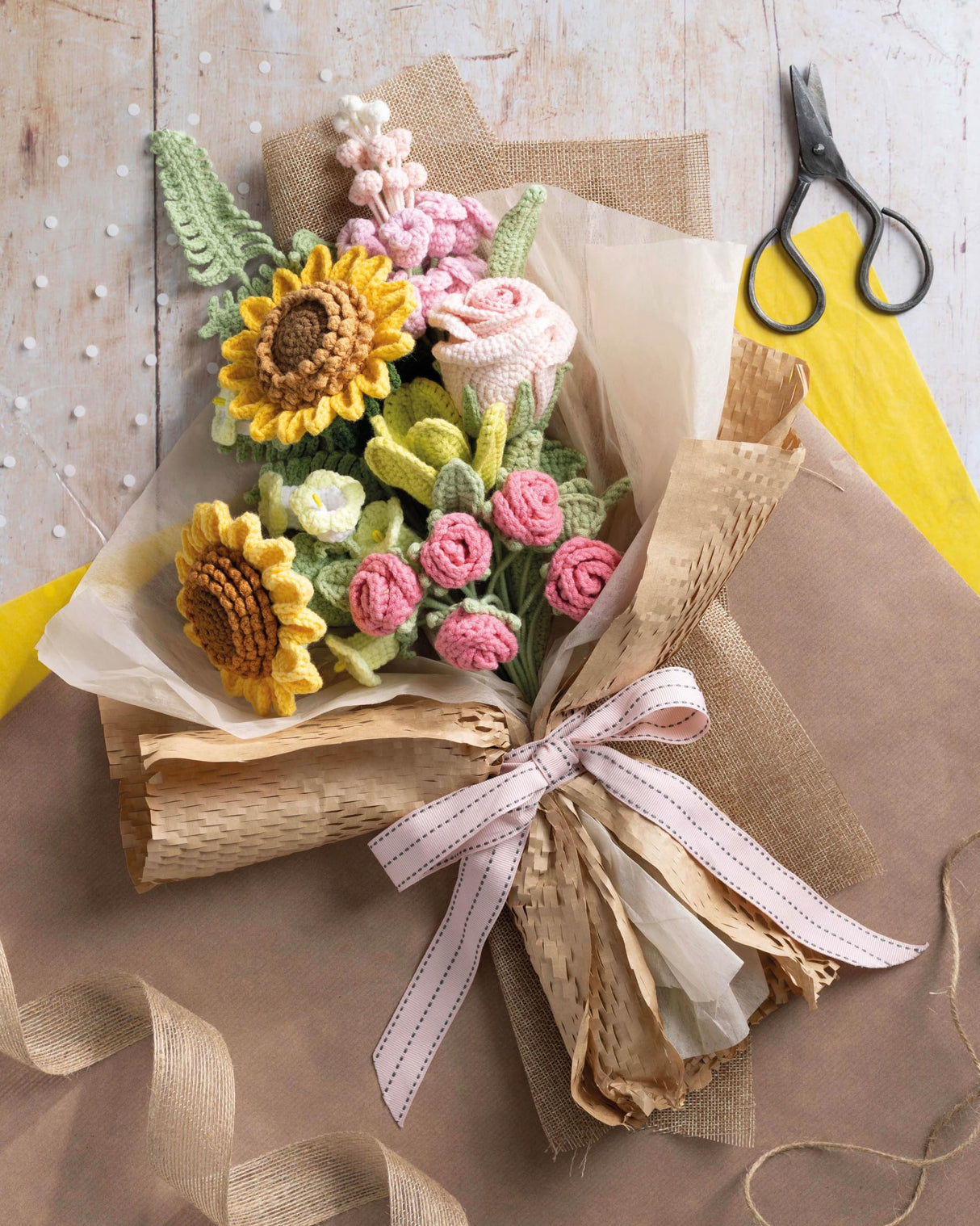 Crochet A Flower Bouquet: 35 crochet patterns for handmade flowers and foliage WoodArtSupply