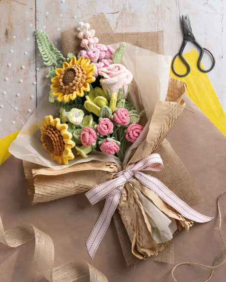Crochet A Flower Bouquet: 35 crochet patterns for handmade flowers and foliage WoodArtSupply