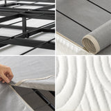 ZINUS No Assembly Metal Box Spring, 4 Inch White Mattress Foundation, Sturdy Metal Structure, Split King Zinus