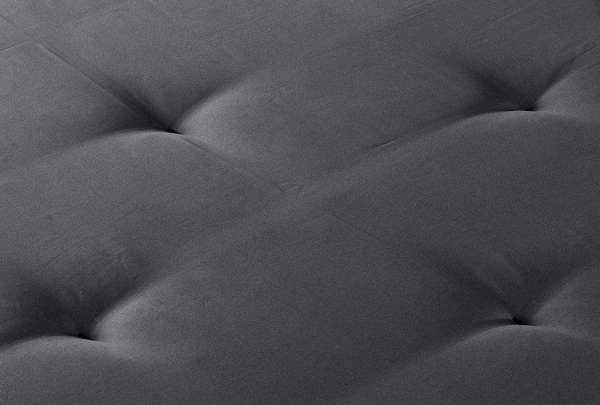 DHP Carson 6 Inch Thermobonded High Density Polyester Fill Futon Mattress, Grey DHP