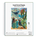 Galison Desert Avian Friends 1000 Piece Puzzle from Galison - 20" x 27" Beautifully Illustrated Puzzle from Geninne Zlatkis, Thick & Sturdy Pieces, Challenging Activity for Adults, Unique Gift Idea! Galison