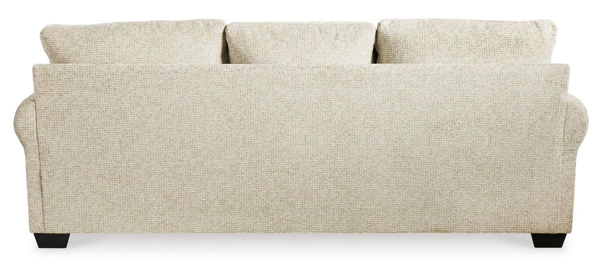 Signature Design by Ashley Monaghan Vintage Sofa with Accent Pillows, Reversible Cushions and Rolled Arms, Beige Signature Design by Ashley