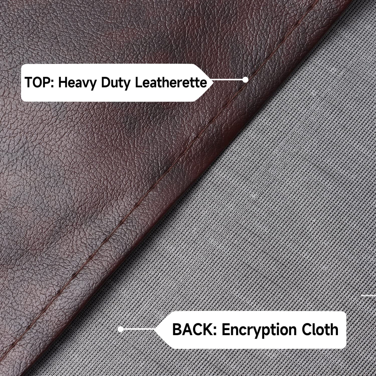 GSE 12' Heavy-Duty Leatherette Shuffleboard Table Cover for Shuffleboard Table Accessories(Brown) GSE Games & Sports Expert
