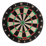 Accudart Classic Bristle Dartboard - Official Size 18" x 1.5" - Self-Healing Genuine Bristle Sisal - Staple Free Bullseye - Ideal for Steel Tip Darts Accudart