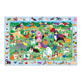 Mudpuppy Doggie Days — 64 Piece Search & Find Puzzle Jigsaw Puzzle Featuring A Variety of Dogs and Puppies and Over 40 Hidden Images to Find for Ages 4+ Mudpuppy