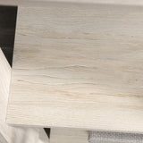 Sauder Trestle 5-Shelf Bookcase in Chalked Chestnut Finish Sauder