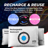 Cedar Mill Fine Firearms Gun Safe Dehumidifier – 250g Rechargeable Desiccant Packs for Storage & Humidity Control – Reusable Desiccant to Prevent Moisture Damage, Rust, and Corrosion for Firearms Cedar Mill Fine Firearms