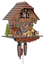 Engstler Adolf Herr Quartz Cuckoo Clock - The Busy Wood Chopper Engstler