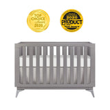Dream On Me Harper 4-In-1 Convertible Crib In Storm Grey, Greenguard Gold & JPMA Certified, 3 Mattress Height Settings Dream On Me