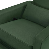 DaVinci Piper 360° Swivel Rocker Recliner Chair - Glider Rocking Chair for Nursery and Living Room - GREENGUARD Gold, FSC & Certi-PUR US Certified - Ultra Comfy Nursery Glider Recliner - Pine Green DaVinci