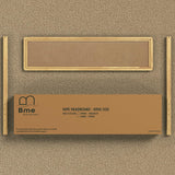 Nipe Boho King Headboard - Solid Wood with Burlap Pattern, Easy Wall or Bed Frame Assembly Bme