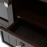 SIMPLIHOME Acadian SOLID WOOD Universal TV Media Stand, 60 inch Wide, Farmhouse Rustic, Living Room Entertainment Center with Storage, for Flat SIMPLIHOME