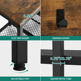 YITAHOME Farmhouse Entryway Bench with Coat Rack 59", 5-in-1 Hall Tree with Bench and Shoe Storage for Entrance, Living Room, Bedroom, Rustic Brown YITAHOME