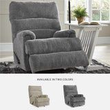 Signature Design by Ashley Man Fort Traditional Rocker Recliner, Dark Gray Signature Design by Ashley