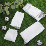 Toulite 15 Pairs White Sublimation Socks Blanks Polyester Socks Heat Transfer Socks 2 Pcs Metal Sublimation Sock Jig, 3 Sizes(Gray Sole) Toulite