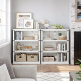 GAOMON 3 Tier Bookcase, Farmhouse Book Shelf with Storage Open Display Bookshelves, 40" Low Book Case Wooden 3 Shelf Bookcase Home Decor Furniture for Home Office, Living Room, Bed Room - White GAOMON