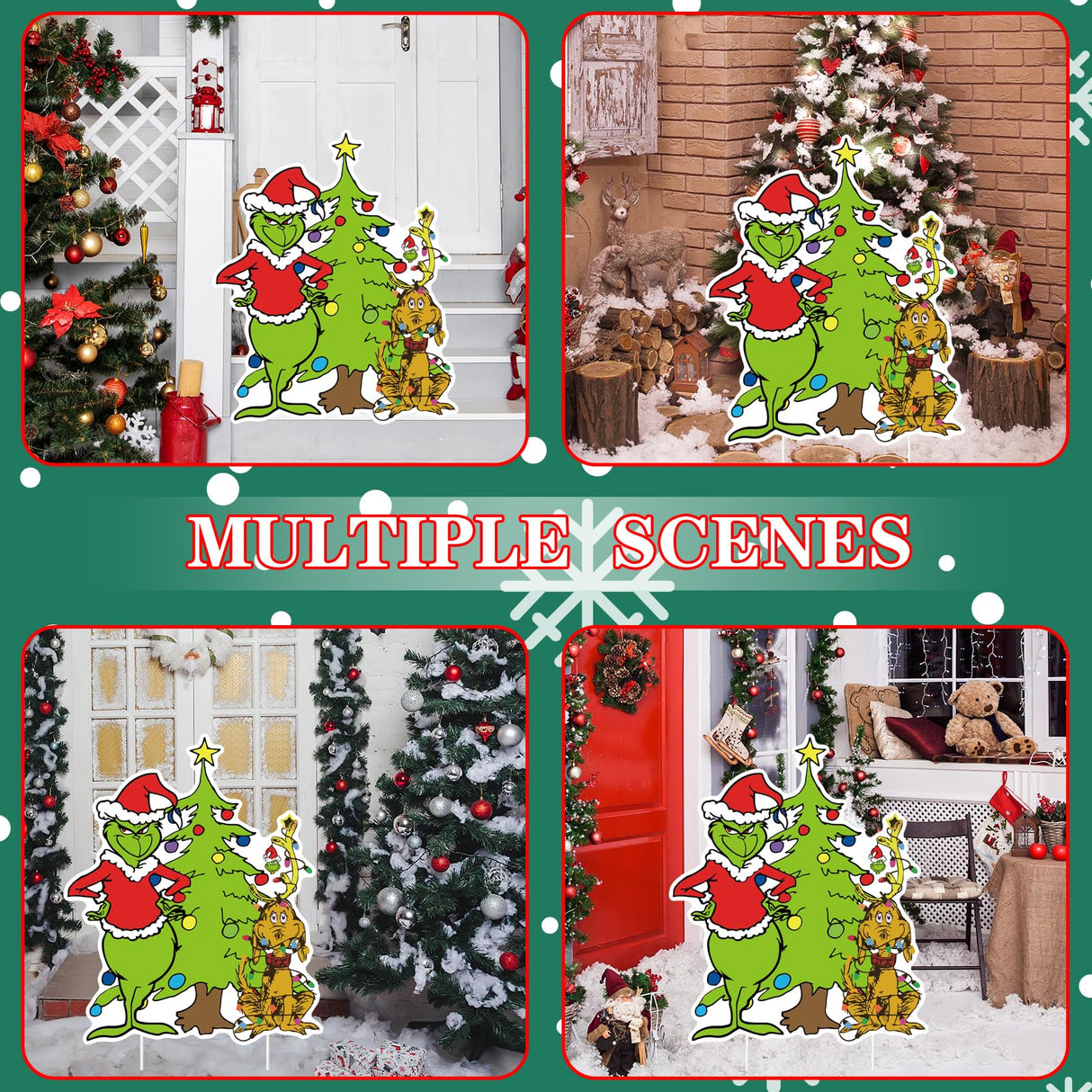 Christmas Yard Sign Decorations Xmas Yard Art Garden Christmas Holiday Decoration Christmas Tree Dog Yard Stakes Ornaments Outdoor Indoor Winter Party Fence Garden Yard Lawn Decor Kids Gift Denylo pro