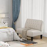 annjoe Button Tufted Loveseat Settee Upholstered Sofa Backrest Buckle Couch Banquette Bench for Dining Room Living Room Bedroom Funiture annjoe